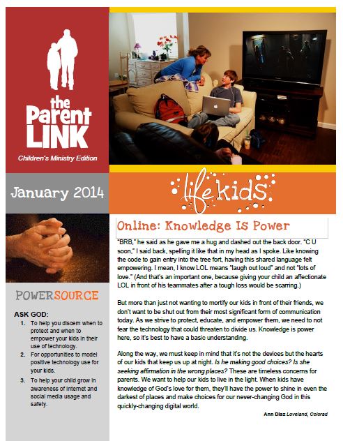 January 2014 Parent Link Newsletter