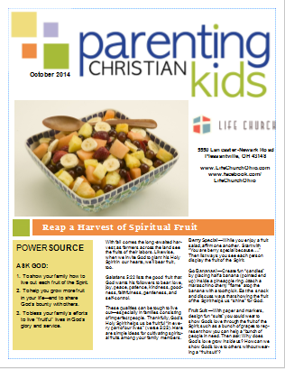 Parenting Christian Kids October 2014 Newletter