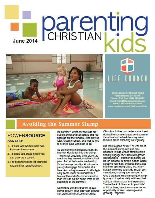 June Parenting Christian Kids Newsletter